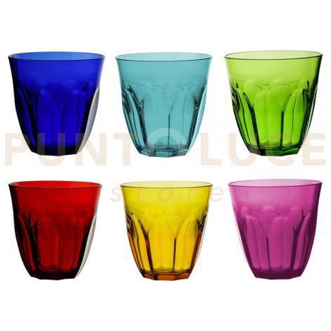 ANKON BICCHIERI MOLATI  SET 6 PEZZI MULTICOLOR