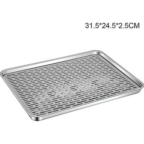 Hochwertige, rostfreie Abtropfschale aus Metall für Minibar oder Haushaltskühlschrank.