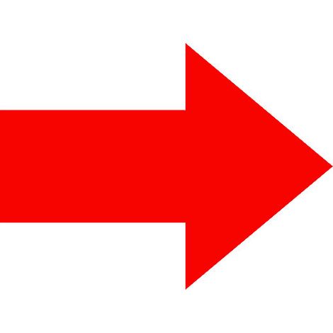 SMIT VISUAL, Symbole magnétique FLÈCHE, L x l 80 x 60 mm, lot (1/3)