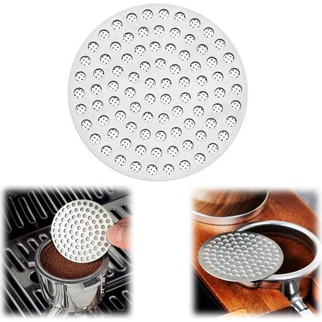Filtre à café à double couche - filtre à café en poudre pour porte-filtres de machine, argent, 5,1 x 1,7 cm (1/5)