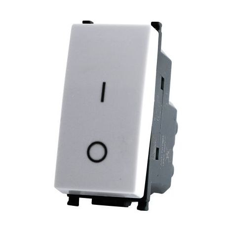 Mapam GEM Interruttore bipolare 01 16A 250V T2 compatibile serie Plana bianca - 602B