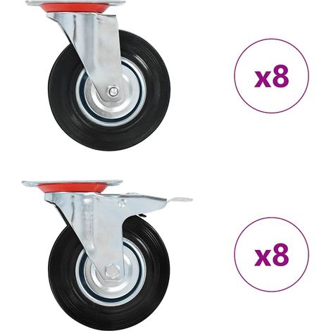 vidaXL 16 pcs Swivel Casters 125 mm (1/5)