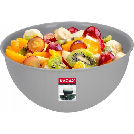 KADAX Schüssel aus Kunststoff, Salatschüssel, stapelbare Rührschüssel, Plastikschüssel, Küchenschüss