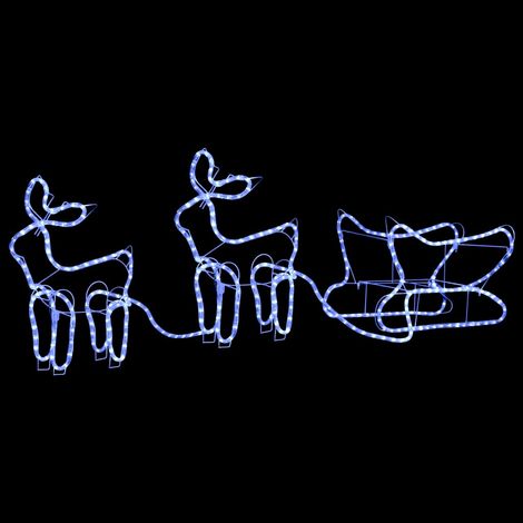Décoration de Noël Cadeaux de Noël d'extérieur Renne et traîneau 576 LED 23277 (1/5)