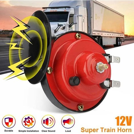 Klaxon de train super puissant de 300 dB pour voiture ou bateau 12 V (1/5)