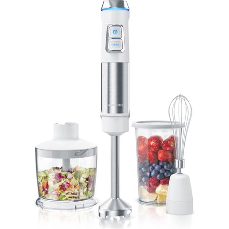 Arendo Stabmixer Edelstahl Set - Pürierstab - stufenlose Geschwindigkeit - 800 ml Messbecher (1/5)