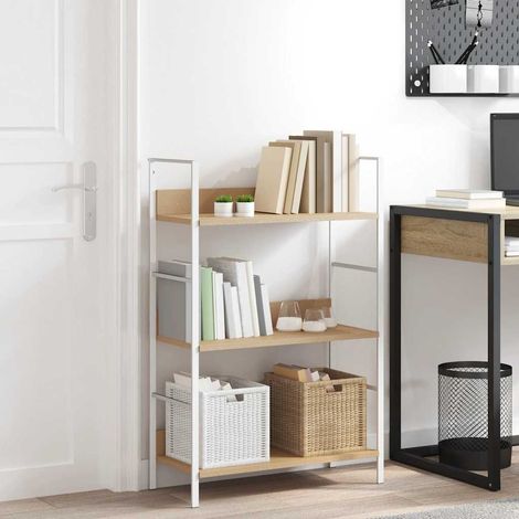 vidaXL 3-Layer Book Shelf Oak 60x27,6x90,5 cm Engineered Wood