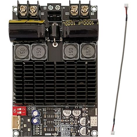 Scheda amplificatore digitale a 2.1 canali ZK-2001 2x100W + subwoofer da 200W, modulo amplificatore TPA3221 con cavo schermato. (1/2)