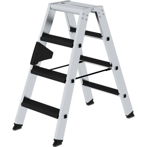MUNK Stehleiter beidseitig begehbar mit relax-step 2x4 Stufen (1/5)