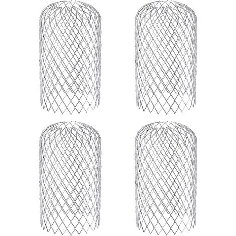Paquet de 4 Gouttière Garde 6" Aluminium Down Tuyau Filtre Crépine (1/5)