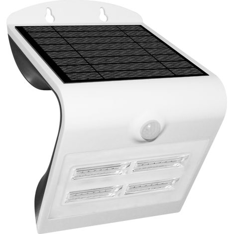 applique arcadia 3.2 bianco - applique con pannello solare - 3.2 w 400 l (1/7)