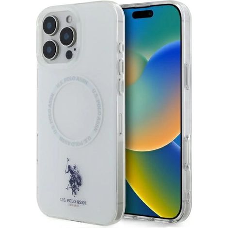 US Polo USHMP16LHOCLDPW iPhone 16 Pro 6,3 Zoll weiß/weiß IML Ring MagSafe (1/5)