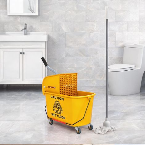 Accessoire de nettoyage jaune en plastique 45 x 26,5 x 70 cm (1/5)