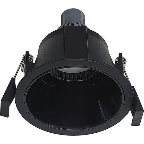 Faretto incasso soffitto alluminio nero gu10 ip20 diretto rossini virtual vir002nn (1/3)