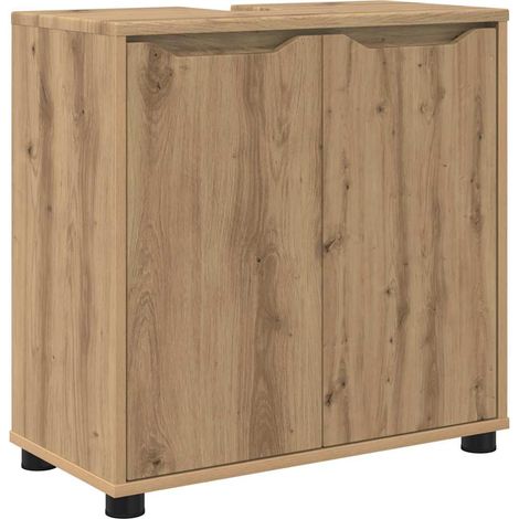 Maison Exclusive - Badezimmerwaschbecken-Schrank Artisan-Eiche 60