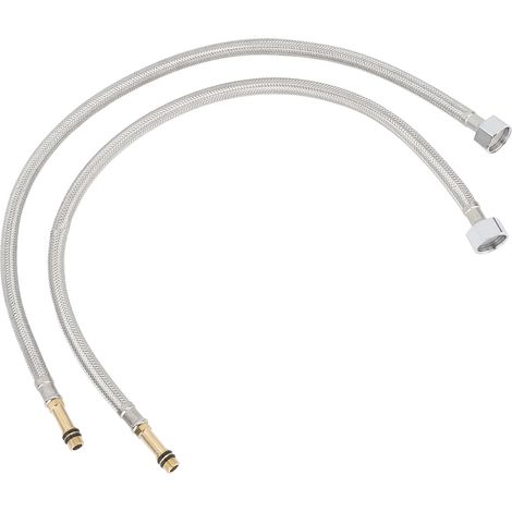 Soavoa Tuyau Flexible Inox Salle De Bain Cuisine Robuste Tresse Lot De 2 (1/4)
