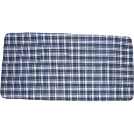 Alèses d'incontinence lavables imperméables pour adultes et personnes âgées, motif à carreaux bleus, 60x90 cm, réutilisables (1/5)