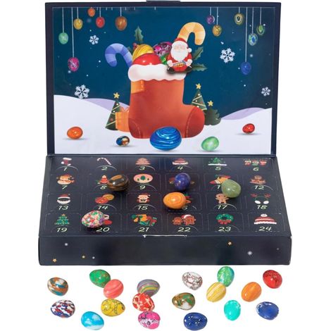 Adventskalender 2025 mit 24-tägigem Anhänger Dekorativer Anhänger für Feste, Halloween, Teenager, Mädchen und Jungen (1/5)