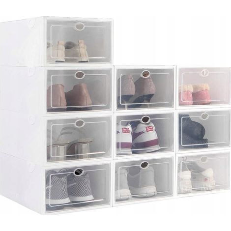 10 boîtes de rangement pour chaussures avec rabat (1/5)