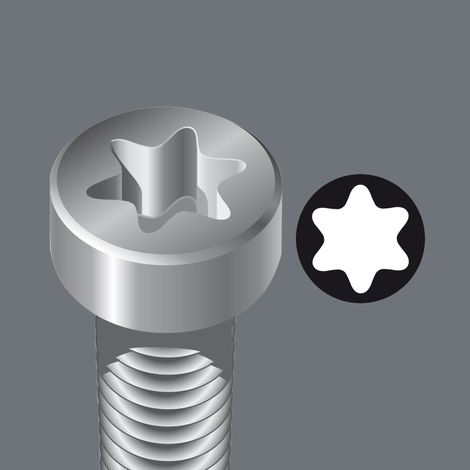 Cacciavite Torx® Con Sferica Testa, Dimensione: 15 T Lunghezza Lama 80 Mm, Lama Ø 4,0 Mm (1/5)
