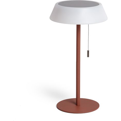 Lámpara de Mesa Solar Exterior LED 1.2W Metal Aldana Marrón