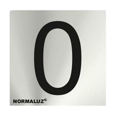 Señal numero 0 acero inox adhesivo 5cm rd717170 (1/2)