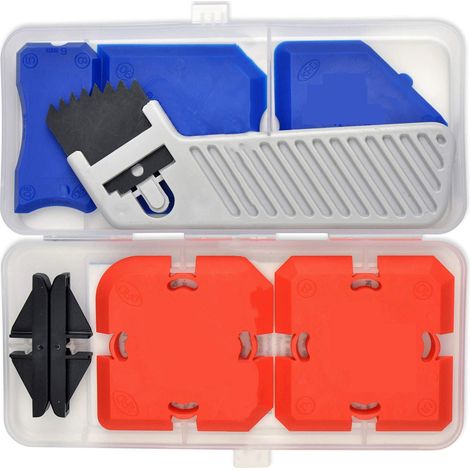 Kit de lissage jointoiement - Grattoir plastique pour mastic, couteau finition enduit, outil retrait colle scellant