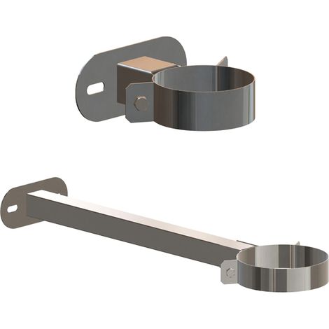 ATEC Wandabstandhalter 50-360mm DN60/100 Edelstahl blank kürzbar, 700745 (1/2)