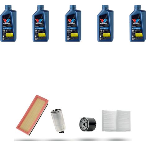 Kit tagliando 4 FILTRI e 5L OLIO compatibile con Alfa Romeo 147 (937) 1.9 Jtd 16v 110kw 2004 (1/5)