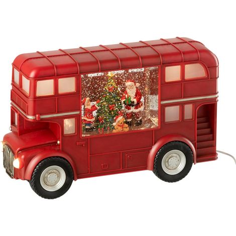 Bus Musique à LED "Père-Noël" 29cm Multicolore (1/5)