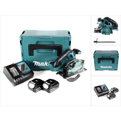 Makita DCS 553 RMJ Akku Metallhandkreissäge 18V 150 mm Brushless + 2x Akku 4,0Ah + Ladegerät + Makpac (1/5)