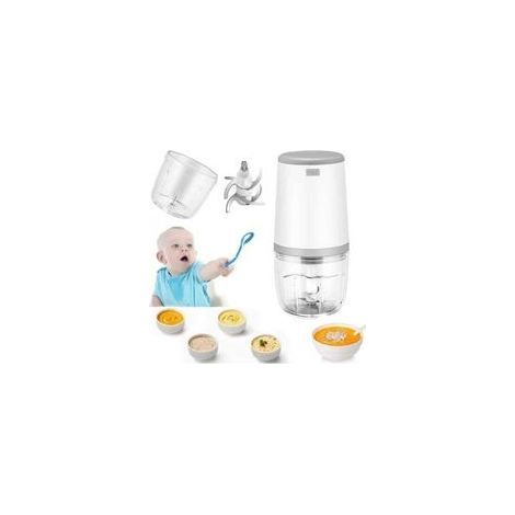 Mini mixeurs pour bébés, mini robot culinaire, mixeur bébé 300 ml, mini hachoir électrique, mini robot culinaire avec chargement USB, mixeur électrique pour enfants, (1/4)