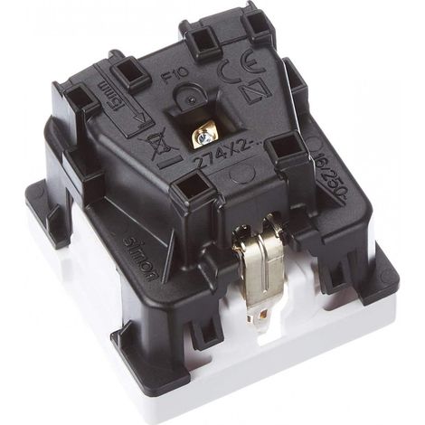 Base de enchufe schuko 250V Simon 27 Play  Blanco 16 A (1/4)