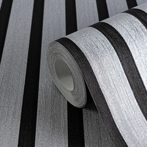 Silver Wood Slat Panel Effect Wallpaper Textured Paste The Wall Vinyl Metallic