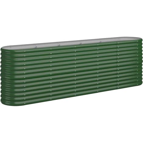 Maison Exclusive - Hochbeet Verzinkter Stahl 224x40x68 cm Grün (1/5)