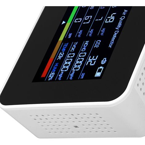 9 in 1 Air Monitoring Meter Digital Screen Air Quality Detector CO2 TVOC Monitor Built in Battery (1/5)
