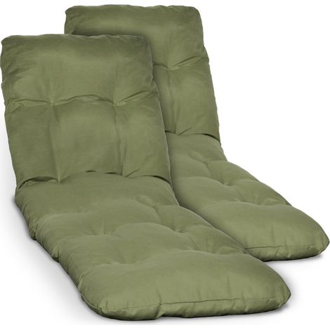 2X transats Flair RL, 190 x 60 x 8 cm, vert olive (1/5)