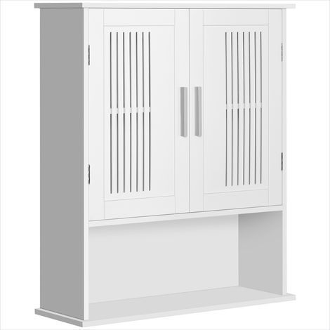 Meuble de salle de bain blanc en MDF 60 x 20 x 70 cm (1/5)