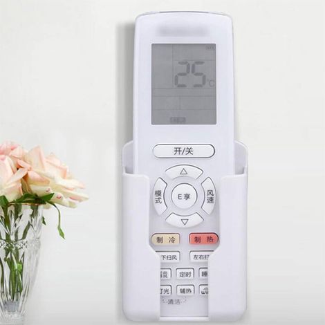 Support de télécommande mural pour boîte de rangement pour télécommande, blanc (1/5)