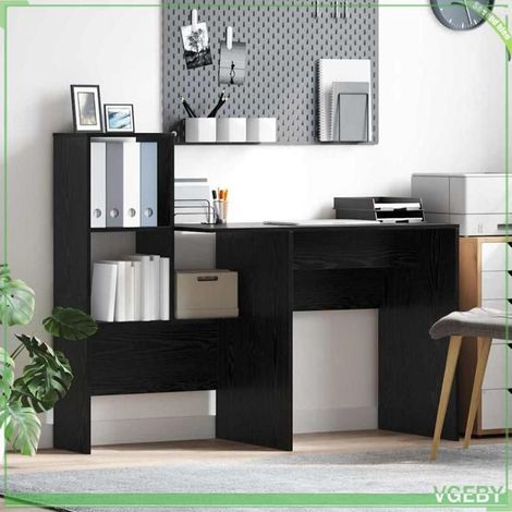 Bureau - ABI - Chêne noir - Bois d'ingénierie - 131,5 x 50 x 106,5 cm (1/5)