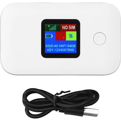 4G LTE WiFi Modem professionnel 300Mbps portable Voyage WiFi Hotspot pour téléphones mobiles ordinateurs portables tablettes prend en charge 10 appareils connexion Version asiatique (1/5)