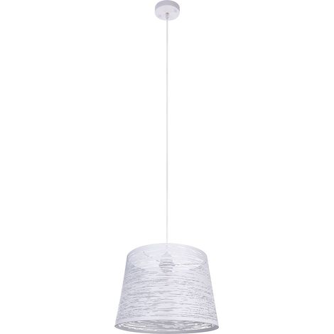 Plafonnier Pendule Lampe Suspendue Luminaire Câble Métallique Éclairage Blanc Salon Salle À Manger (1/5)