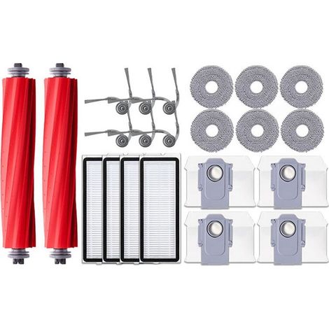 Para el robot aspirador Qrevo L / QR 798 / QV 35A / QR 598: Cepillo lateral principal, filtro HEPA, mopa, bolsas para el polvo