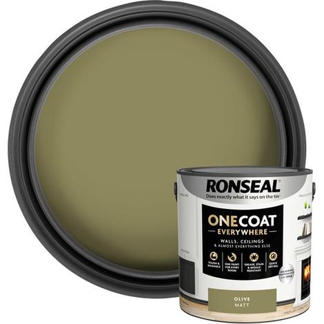 Ronseal One Coat Everywhere Interior Paint Olive Matt 2.5L