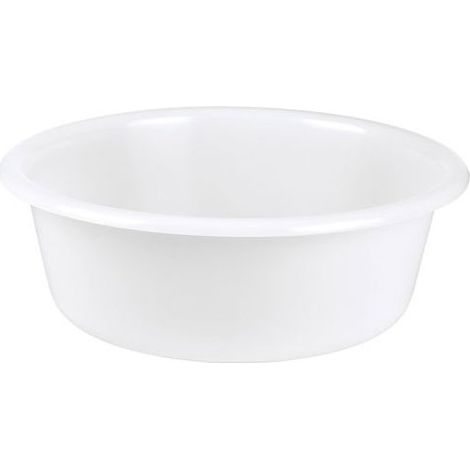 ALUMINIUM ET PLASTIQ - Cuvette ronde 32cm 5l blanc alimentaire (1/2)