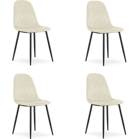 Sedia Asti - velluto beige x 4 (1/5)