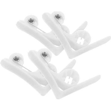Pinces à nappe Garneck blanches en plastique, supports de (1/5)