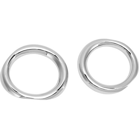 2Pcs Anneau Décoratif Chrome pour Feux Anti-Brouillard Avant CHR 2016-2018, Garniture Brillante de Remplacement (1/5)