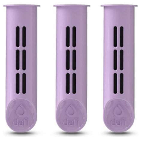 Filtro insertable para botella Dafi, color morado, 3 unidades.