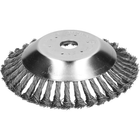 Tête de coupe-bordures à roue en fil d'acier de rechange pour le nettoyage de l'herbe du jardin et de la ferme, élimination de la rouille, 15 cm/6 po